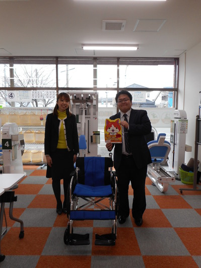車椅子寄贈、有難うございました!